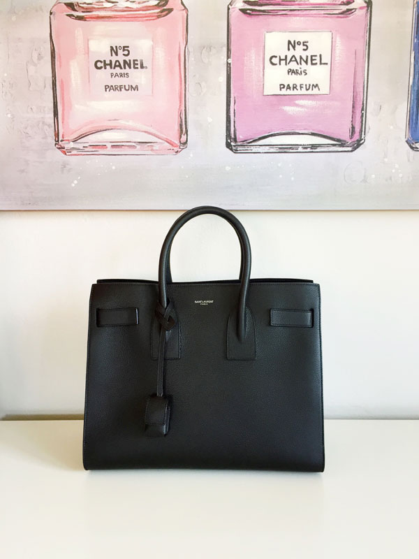 SAINT LAURENT Sac De Jour Large in grey calf, Luxury, Bags & Wallets on  Carousell