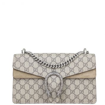 Gucci Dionysus GG Supreme Small Shoulder Bag Front wit Strap