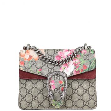 Gucci Dionysus GG Blooms Mini Bag Front with Strap