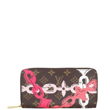 Louis Vuitton Chain Flower Zippy Wallet Front