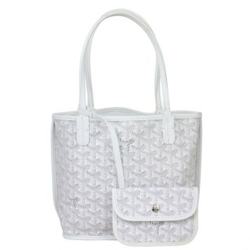 Goyard Anjou Mini Bag (white) Front with Components