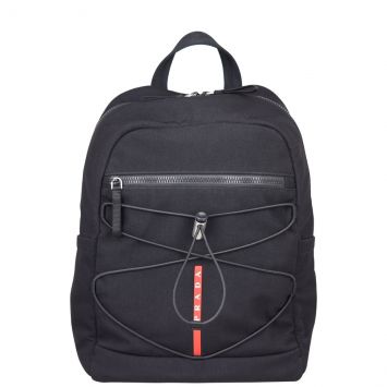 Prada Linea Rossa Padded Recycled-Shell Backpack Front
