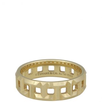 Tiffany & Co T True Wide Ring 18k Yellow Gold front