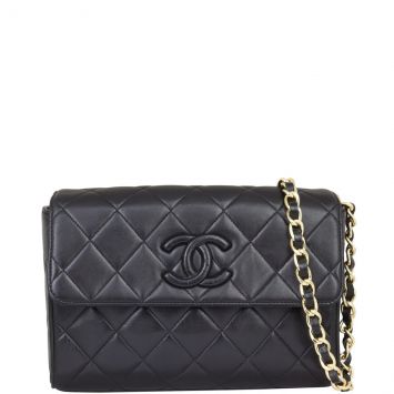 Chanel CC Flap Bag Front with Strap
