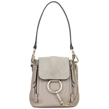 Chloe Faye Mini Backpack Front with Strap