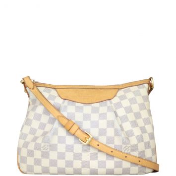 Louis Vuitton Siracusa PM Damier Azur Front with Strap