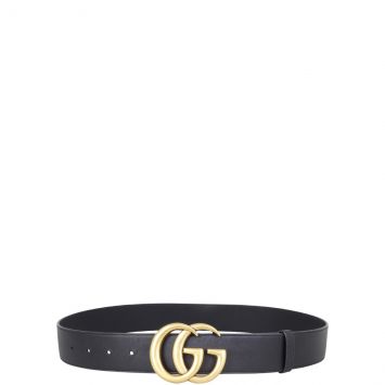 Gucci Marmont Double G Wide Belt Front