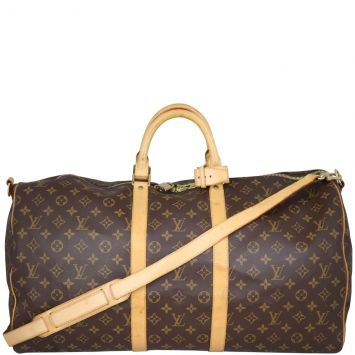Louis Vuitton Keepall 60 Bandouliere Monogram Front with Strap
