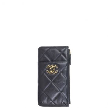 Chanel 19 Flat Wallet Front