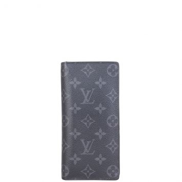 Louis Vuitton Brazza Wallet Monogram Eclipse Front