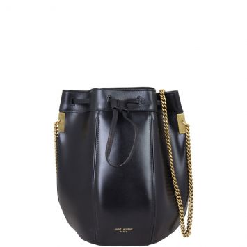 Saint Laurent Talitha Bucket Bag Small Front with Strap