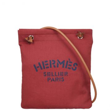 Hermes Aline Canvas Bag Front 