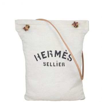 Hermes Aline Canvas Bag Front with Strap