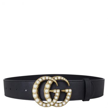 Gucci Marmont Double G Pearl Belt
