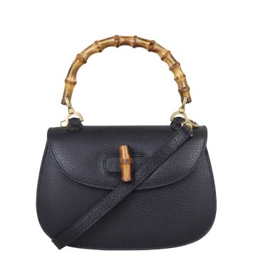 Gucci New Bamboo Top Handle Medium Front With Strap