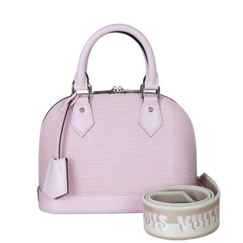 Louis Vuitton Alma BB Epi with Embroidered Strap Front With Strap