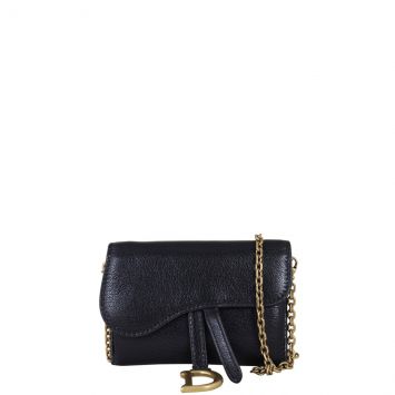 Dior Saddle Pouch Nano Front With Chain