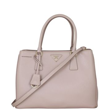 Prada Saffiano Galleria Lux Tote Front With Str