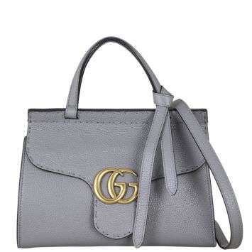 Gucci GG Marmont Top Handle Bag Small Front with Strap