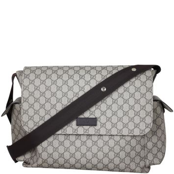 Gucci GG Supreme Diaper Bag Front With Strap