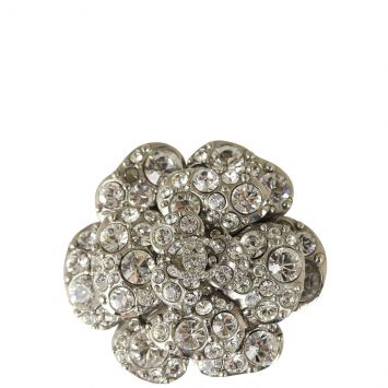 Chanel Crystal Flower Brooch