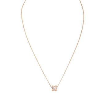 Bvlgari B.Zero1 18k Rose Gold Diamond Necklace