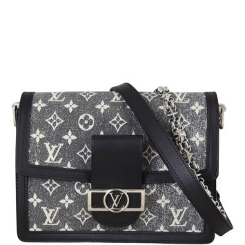 Louis Vuitton Dauphine MM Monogram Jacquard Denim