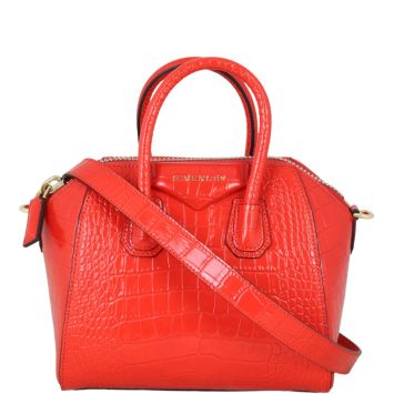 Givenchy Antigona Mini Croc Embossed