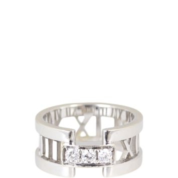 Tiffany & Co. Atlas 18k White Gold Diamond Ring