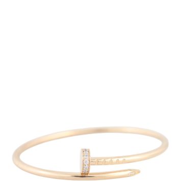 Cartier Juste un Clou Bracelet 18k Rose Gold Diamond Small