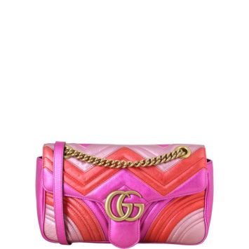 Gucci GG Marmont Matelasse Small Shoulder Bag Metallic