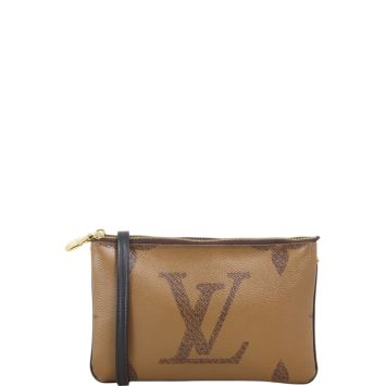 Louis Vuitton Double Zip Pochette Monogram Giant Reverse