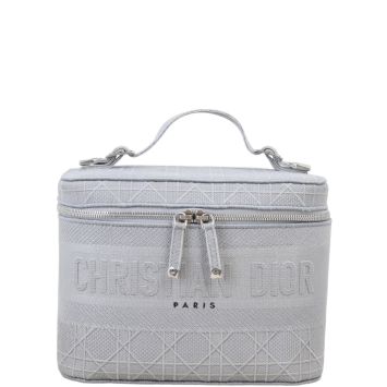 Dior D-Lite Cannage Canvas Vanity Case