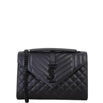 Saint Laurent Monogram Mix Matelasse Envelope Chain Bag Medium