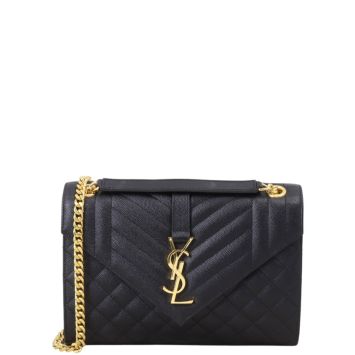 Saint Laurent Monogram Mix Matelasse Envelope Chain Bag Medium