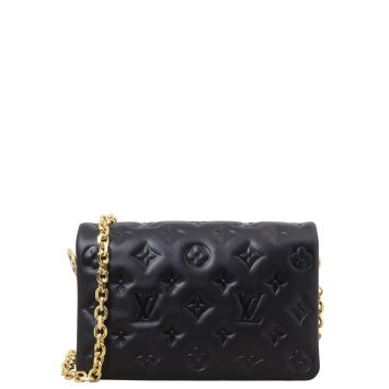 Louis Vuitton Pochette Coussin Monogram Embossed Lambskin