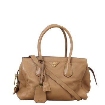 Prada Vitello Grain Two Way Tote