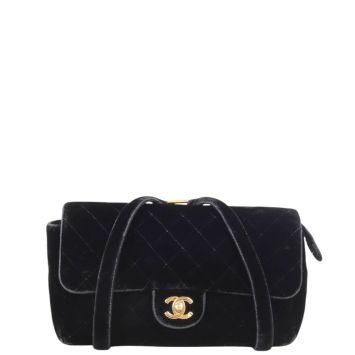 Chanel CC Flap Chain Backpack Velvet
