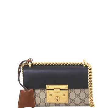 Gucci GG Supreme Padlock Small Shoulder Bag