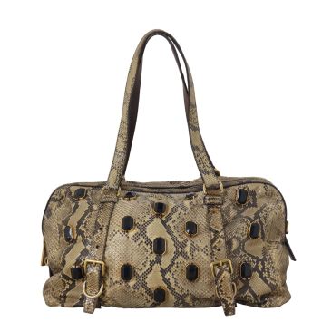Prada Python Jewelled Tote Medium