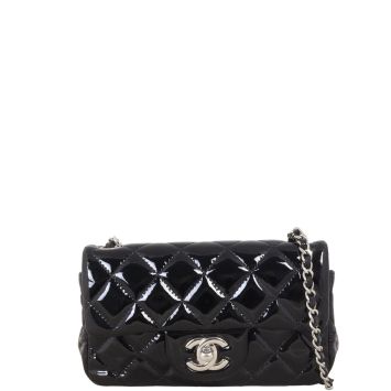 Chanel Classic Flap Extra Mini Rectangular Bag Patent