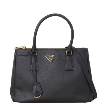 Prada Saffiano Lux Galleria Double Zip Tote Small