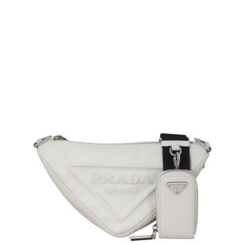 Prada Triangle Leather Shoulder Bag