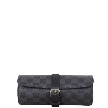 Louis Vuitton 3 Watch Case Damier Graphite