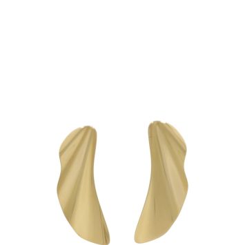 Tiffany & Co Elsa Peretti High Tide 18k Yellow Earrings Medium