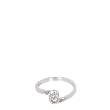Gucci GG Running Diamond 18k White Gold Ring