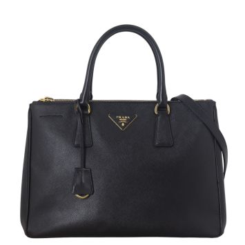 Prada Saffiano Lux Galleria Double Zip Tote Medium