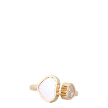 Chopard Happy Hearts Diamond Mother of Pearl 18k Rose Gold Ring
