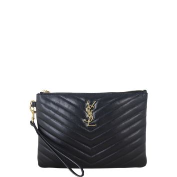 Saint Laurent Cassandre Monogram Matelasse Pouch
