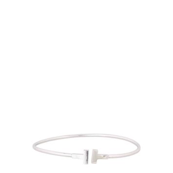 Tiffany & Co Tiffany T Wire 18k White Gold Narrow Bracelet